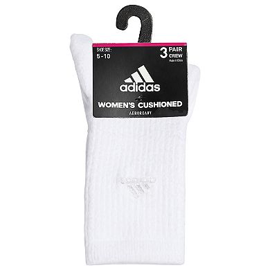 Women's adidas Cushioned Comfort 3-Pack Crew Socks
