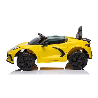 Chevrolet Corvette C8 12v Kids' Car: Dual Speed, Led, Usb, Bluetooth ...