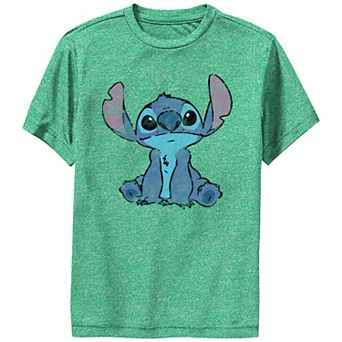 Disney's Lilo & Stitch Simply Stitch Distressed Draw Performance Boys 8-20 Graphic Tee