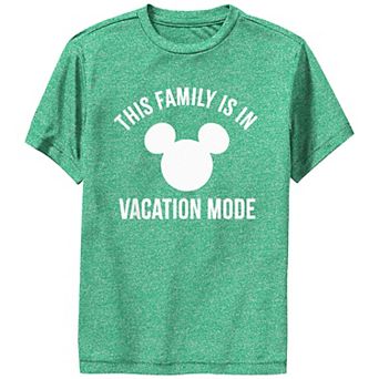 Disney's Mickey Mouse This Family Is In Vacation Performance Boys 8-20 Graphic Tee