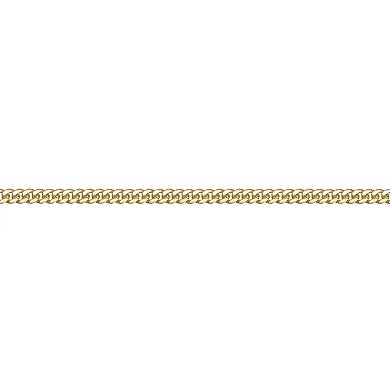 Men's LYNX 14k Gold Over Silver 4.2mm Miami Cuban Chain Necklace