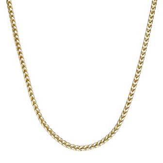 Men's LYNX 14k Gold Over Silver 3.8mm Franco Chain Necklace