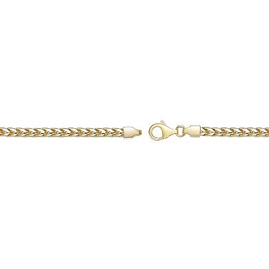Men's LYNX 14k Gold Over Silver 3.8mm Franco Chain Necklace