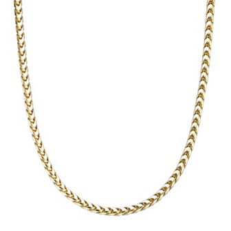 Men's LYNX 14k Gold Over Silver 4.1mm Franco Chain Necklace