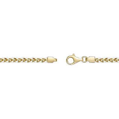 Men's LYNX 14k Gold Over Silver 4.1mm Franco Chain Necklace