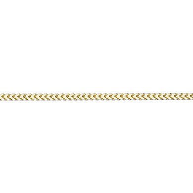 Men's LYNX 14k Gold Over Silver 3mm Franco Chain Necklace
