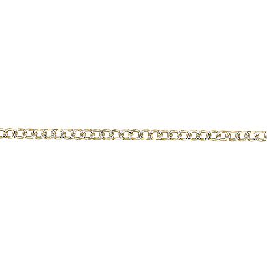 Men's LYNX 14k Gold Over Silver 4.3mm Pave Cuban Chain Necklace