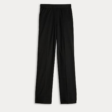Women's Simply Vera Vera Wang High Rise Ponte Pull-On Wide Leg Pants
