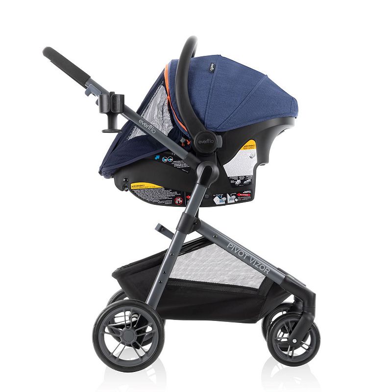 UPC 032884202522 product image for Evenflo Pivot Vizor Travel System with LiteMax Infant Car Seat, Blue | upcitemdb.com