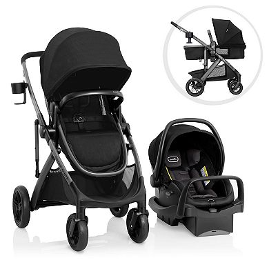 Evenflo Pivot Suite Modular Travel System with LiteMax Infant Car Seat