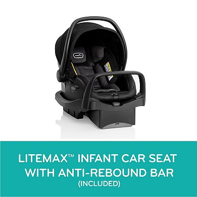 Evenflo Pivot Suite Modular Travel System with LiteMax Infant Car Seat