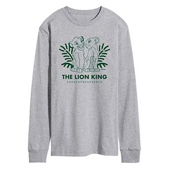 Disney's Lion King Simba & Nala Men's Long Sleeve Graphic Tee