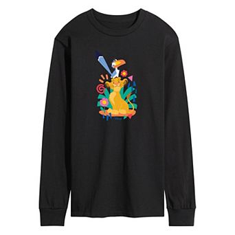 Disney's Lion King Simba & Zazu Men's Long Sleeve Graphic Tee