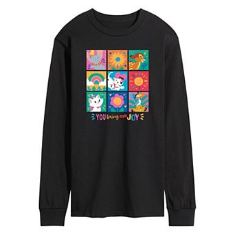 Disney's Men's You Bring Me Joy Long Sleeve Graphic Tee