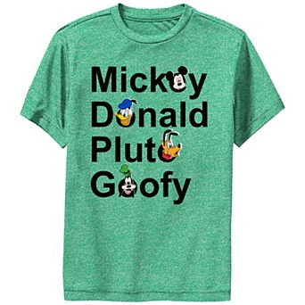Disney's Mickey Mouse And Friends Names Performance Boys 8-20 Graphic Tee