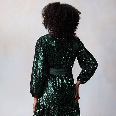 Women's LC Lauren Conrad Sequin Wrap Mini Dress
