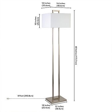 Finley & Sloane Adair 68" Tall Floor Lamp with Fabric Shade