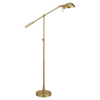 Finley & Sloane Dexter Height Adjustable Tilting Floor Lamp with Metal Shade