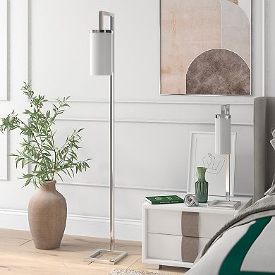 Finley & Sloane Malva 67" Tall Floor Lamp with Glass Shade