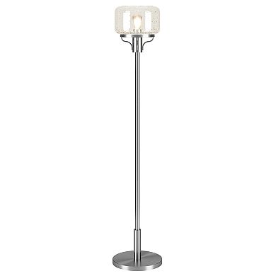Finley & Sloane Tatum Globe & Stem Floor Lamp with Glass Shade