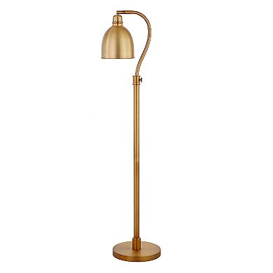 Finley & Sloane Vincent Adjustable Arc Floor Lamp with Metal Shade