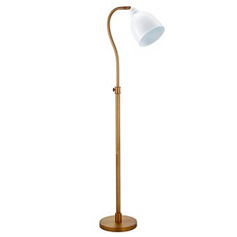 Finley & Sloane Vincent Adjustable Arc Floor Lamp with Metal Shade