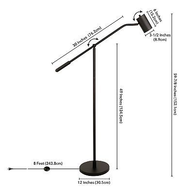 Finley & Sloane Willis Pharmacy Floor Lamp with Metal Shade