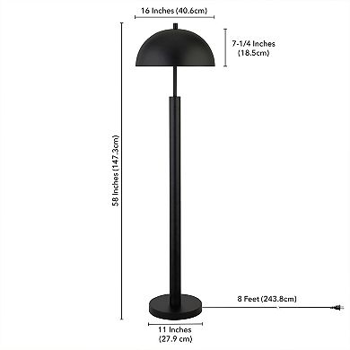 Finley & Sloane York 58" Tall Floor Lamp with Metal Shade