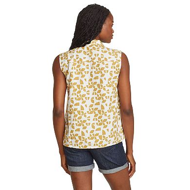 Women's Eddie Bauer Sleeveless V-Neck Collar Baja Shirt