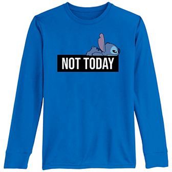 Disney's Lilo & Stitch Not Today Sign Stitch Boys 8-20 Graphic Tee