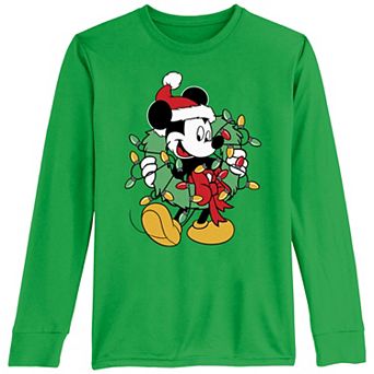 Disney's Mickey Mouse Christmas Wreath Boys 8-20 Graphic Tee