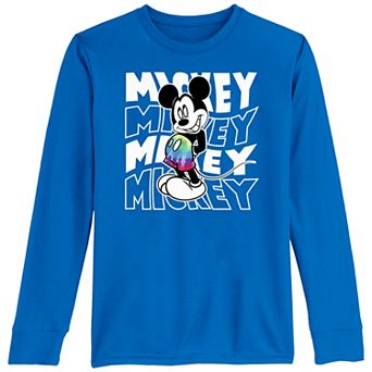 Disney's Mickey Mouse Tie Dye Shorts Boys 8-20 Graphic Tee