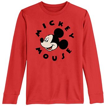 Disney's Mickey Mouse Smiley Face Circle Name Boys 8-20 Graphic Tee