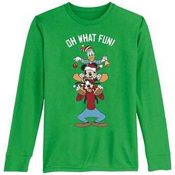 Disney's Mickey Mouse And Friends Christmas Fun Boys 8-20 Graphic Tee