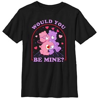Boys Care Bears Would You Be Mine Husky Graphic Tee