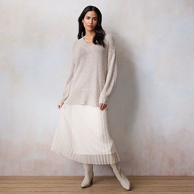 Women's LC Lauren Conrad V-Neck Tunic Sweater