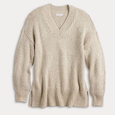Women's LC Lauren Conrad V-Neck Tunic Sweater