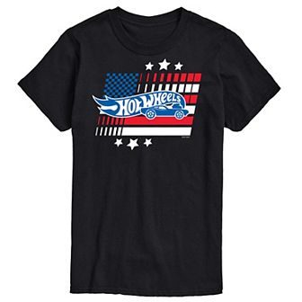 Men's Hot Wheels Logo Flay Graphic Tee