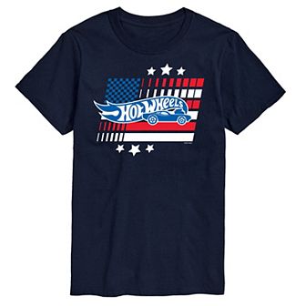 Men's Hot Wheels Logo Flay Graphic Tee