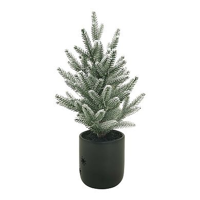 St. Nicholas Square® Warm Cozy Ceramic Vessel 20-Light LED Artificial Christmas Tree