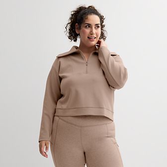 Plus Size Tek Gear® Half-Zip Ultra Comfort Sweater