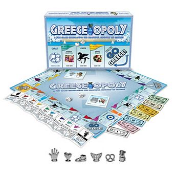 Late for the Sky Greece-Opoly, Country Themed Family Board Game