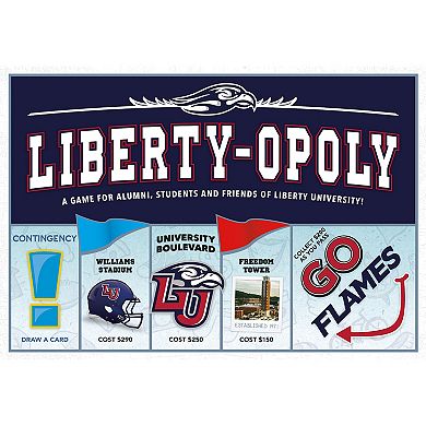 Late For The Sky Liberty-Opoly Liberty University Themed Family Board Game
