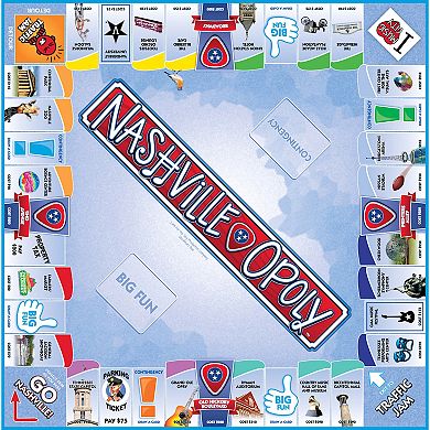 Late for the Sky Nashville-Opoly Board Game