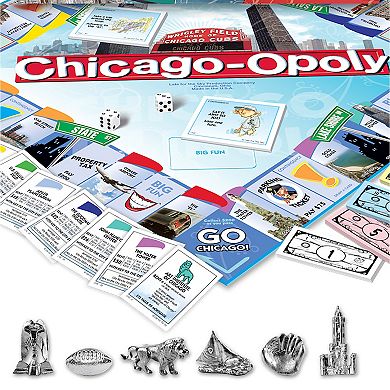 Late for the Sky Chicago-Opoly Board Game