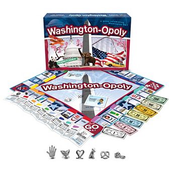 Late for the Sky Washington DC-Opoly Board Game