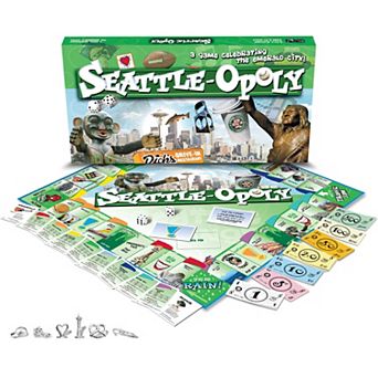 Late For The Sky Seattle-Opoly Board Game