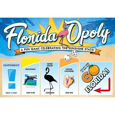 Late for the Sky Florida-Opoly Board Game