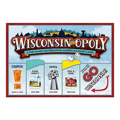 Late For The Sky Wisconsin-Opoly Board Game