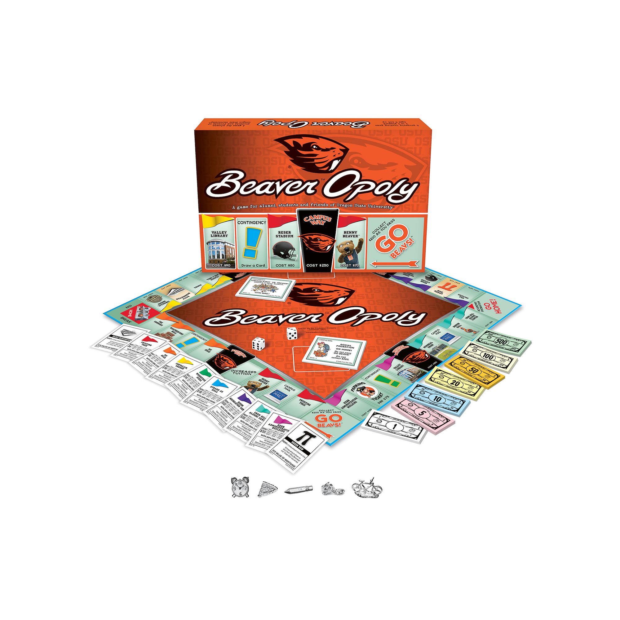 Late for the Sky Beaver-Opoly Board Game, Multi
